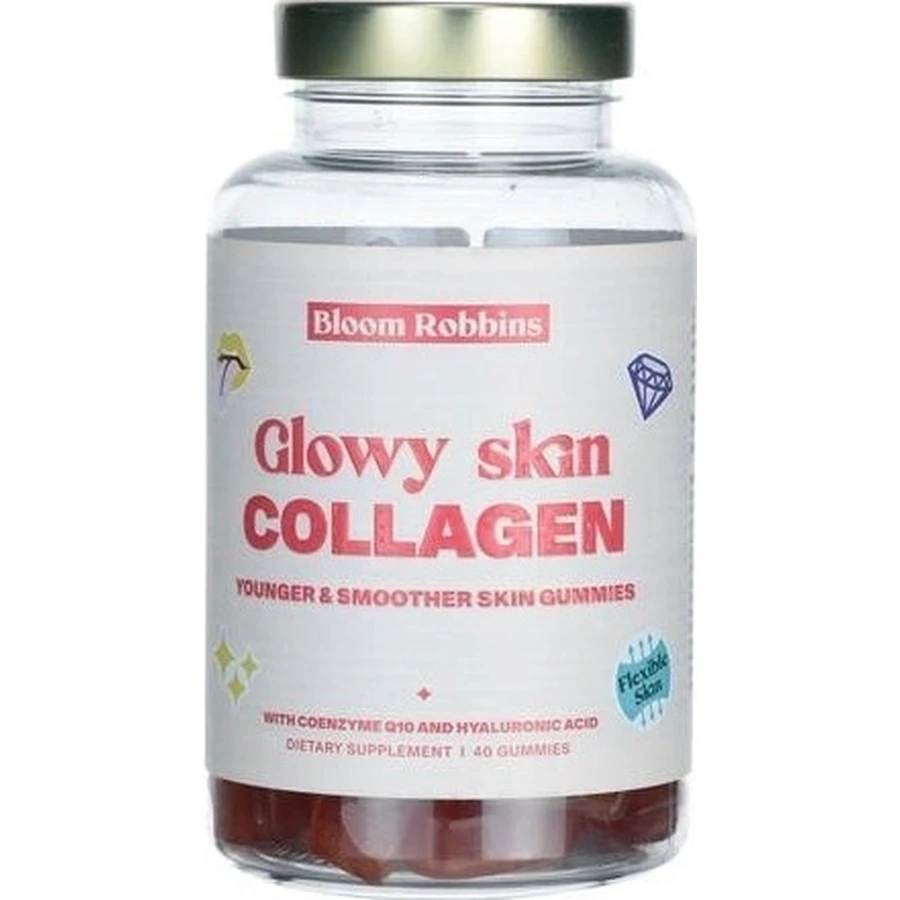 GLOWY SKIN COLLAGEN - Молодша та гладенька шкіра в льодяниках 1×40 шт, харчова добавка з колагеном: ціни та характеристики