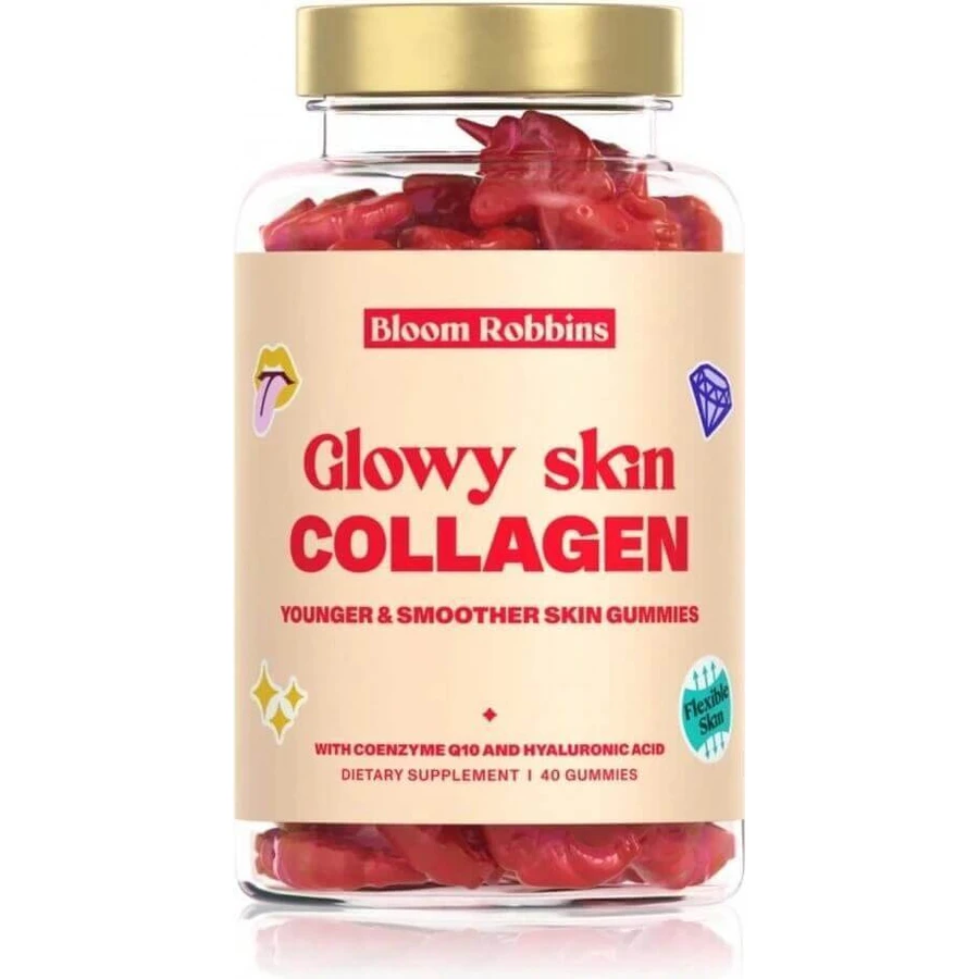 GLOWY SKIN COLLAGEN - Молодша та гладенька шкіра в льодяниках 1×40 шт, харчова добавка з колагеном: ціни та характеристики