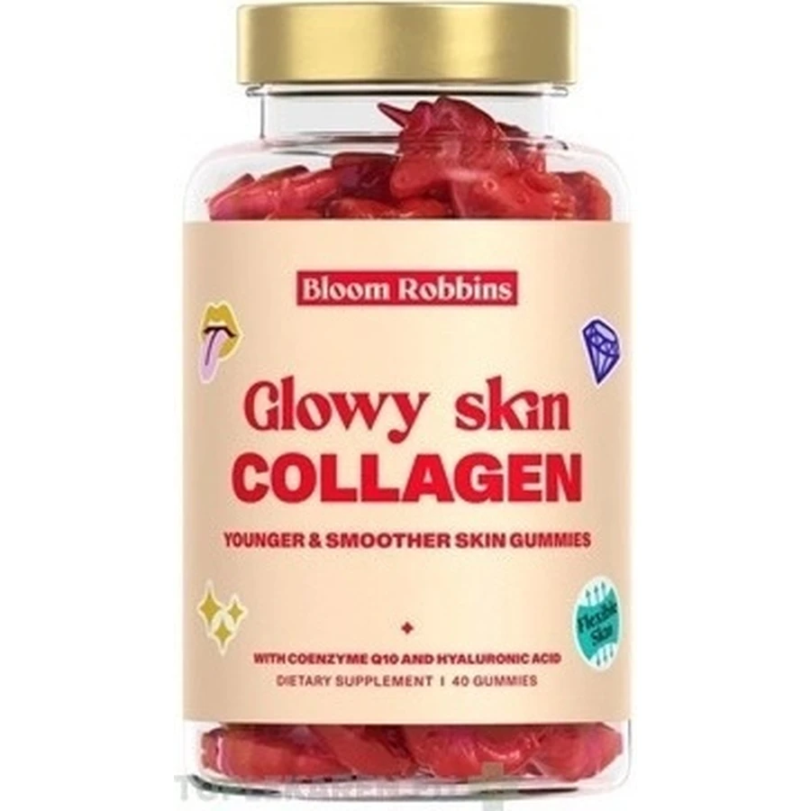 GLOWY SKIN COLLAGEN - Молодша та гладенька шкіра в льодяниках 1×40 шт, харчова добавка з колагеном: ціни та характеристики
