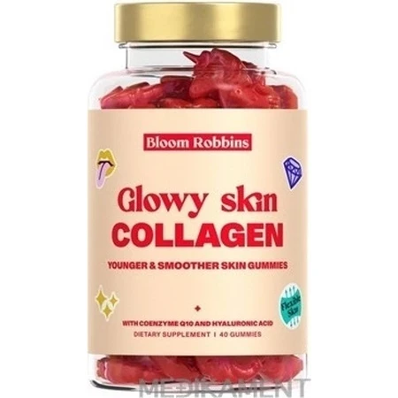 GLOWY SKIN COLLAGEN - Молодша та гладенька шкіра в льодяниках 1×40 шт, харчова добавка з колагеном: ціни та характеристики
