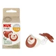 NUK For Nature, пустышка, силиконовая, анатомическая, красная, 0-6 месяцев, 2 штуки