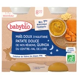 Органічне пюре з кукурудзи, солодкої картоплі та лободи, 2х200 г, BabyBio