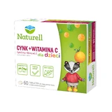 Цинк + Витамин С Naturell Cynk + Witamina C, со вкусом апельсина, 60 жевательных таблеток