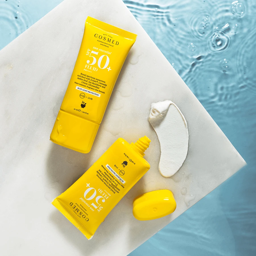 Cosmed Sun Essential, солнцезащитный флюид, SPF 50, 50 мл: цены и характеристики