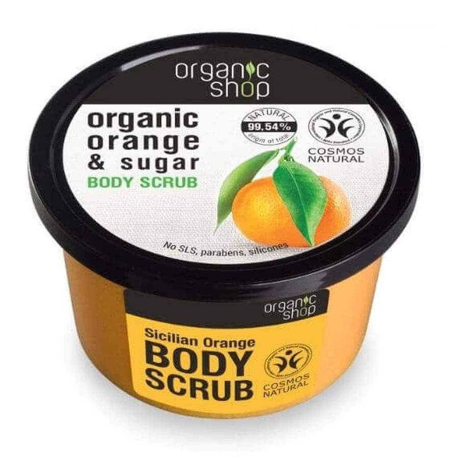 Organic Shop Сицилийский апельсин - скраб для тела 250 мл: цены и характеристики