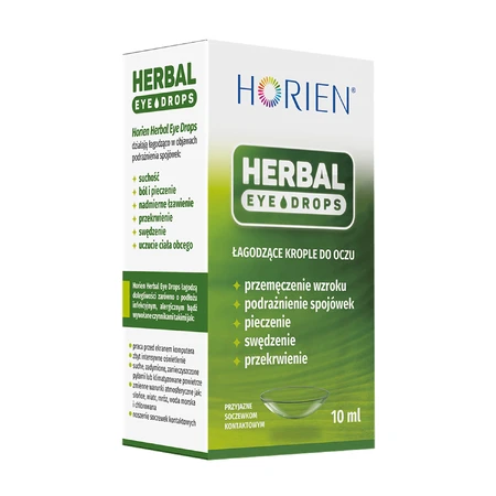 Horien Herbal Eye Drops, краплі для очей від старіння, 10 мл ЗАБРУДНЕНА УПАКОВКА: ціни та характеристики