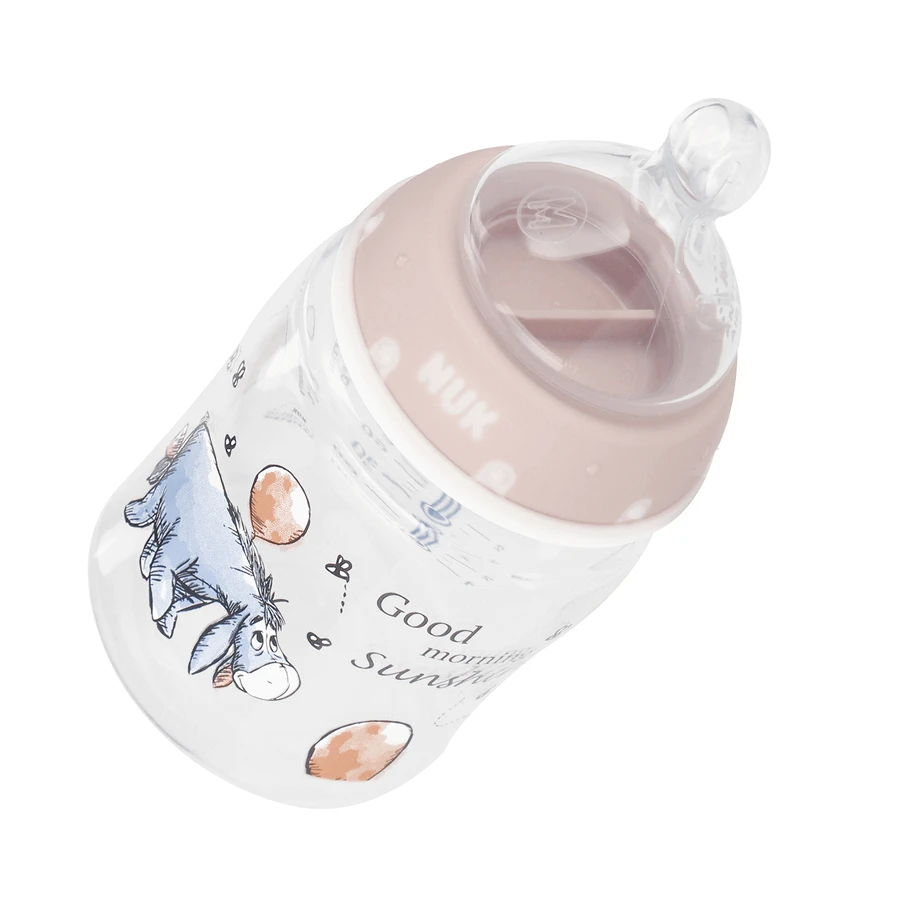 NUK First Choice+, пляшечка з силіконовою соскою M, Osioek, рожева, 0-6 місяців, 150 мл: ціни та характеристики