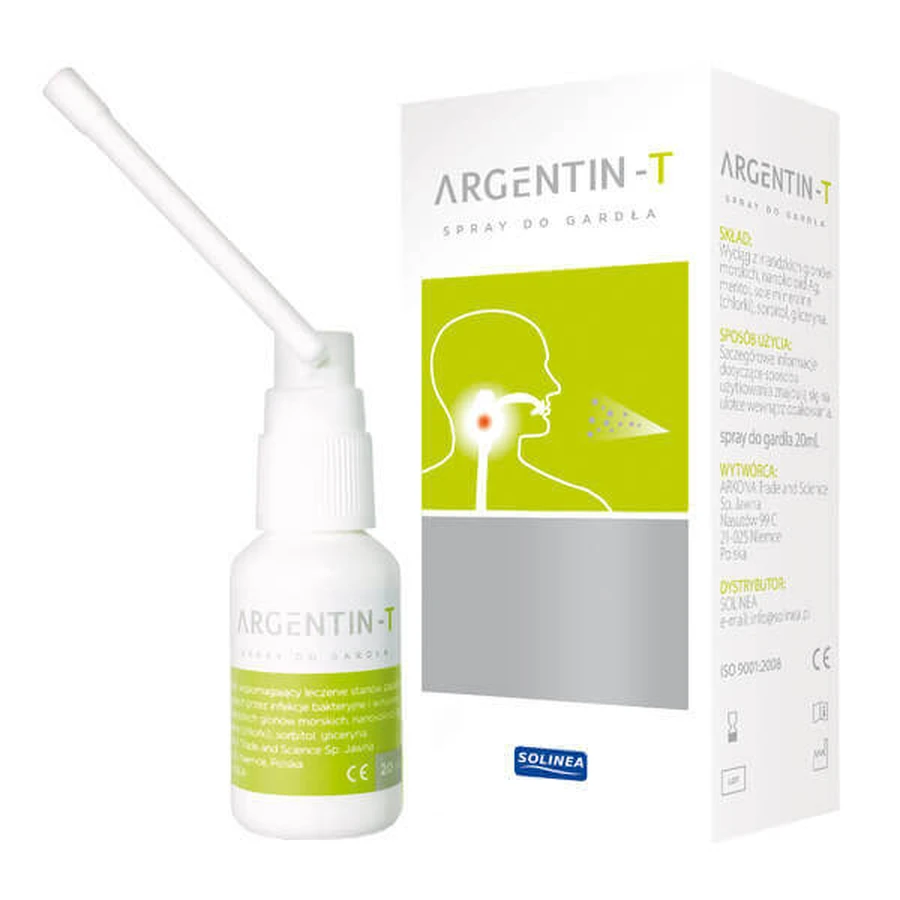 Спрей Аргентин-Т Solinea Argentin T, 20 мл: ціни та характеристики