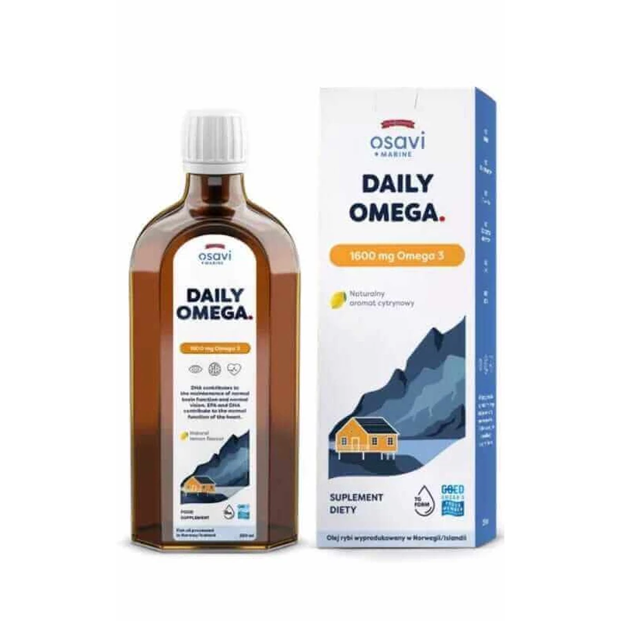 Osavi Daily Omega 1600 мг (морская) Лимон 250 мл: цены и характеристики