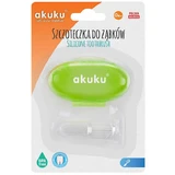 AKUKU, силіконовий пензлик для пальців, зелений, A0264, 1 шт.