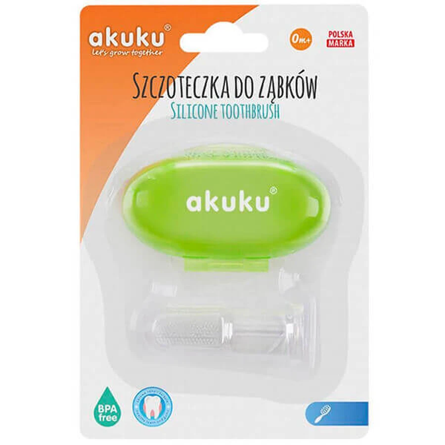 AKUKU, силиконовая кисточка для пальцев, зеленая, A0264, 1 шт.: цены и характеристики