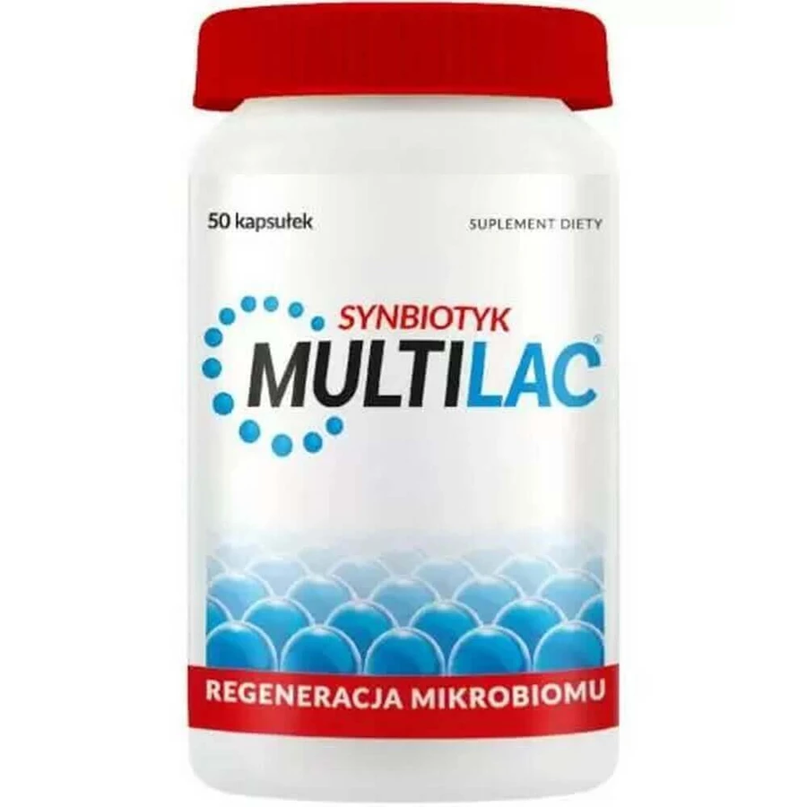 Мультилак Синбіотик Multilac Synbiotic, 50 капсул: ціни та характеристики