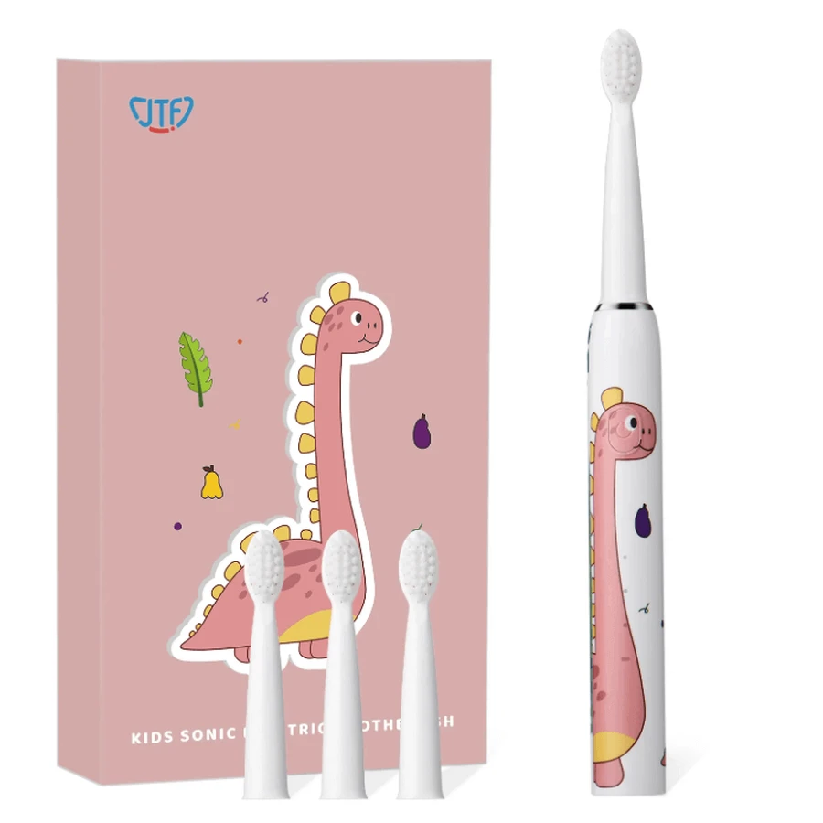 Дитяча електрична зубна щітка + 4 запасні насадки J20C, Pink, JTF: ціни та характеристики