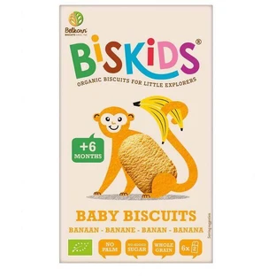 Belkorn BISkids Органічне дитяче цільнозернове печиво з бананом без цукру 6M+ 120 г