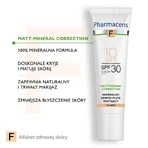 Pharmaceris F Matt-Mineral-Correction, мінеральний матуючий дермо-флюїд, 10 Light, SPF 30, 30 мл: ціни та характеристики
