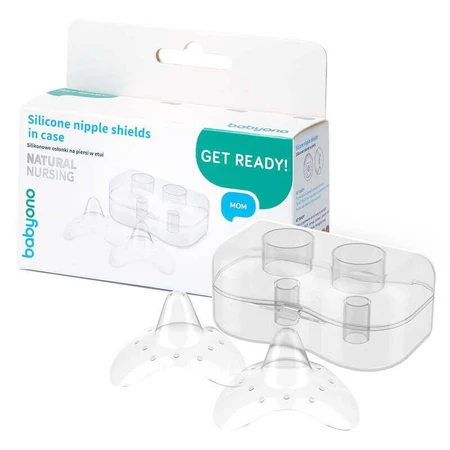 BabyOno Natural Nursing, чашечки для грудей, силіконові, 823/M, 2 шт.: ціни та характеристики