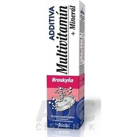 ADDITIVA Мультивітамін + Мінерал, Персик 1×20 табл. дієтична добавка: ціни та характеристики