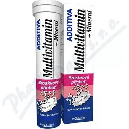 ADDITIVA Мультивітамін + Мінерал, Персик 1×20 табл. дієтична добавка: ціни та характеристики