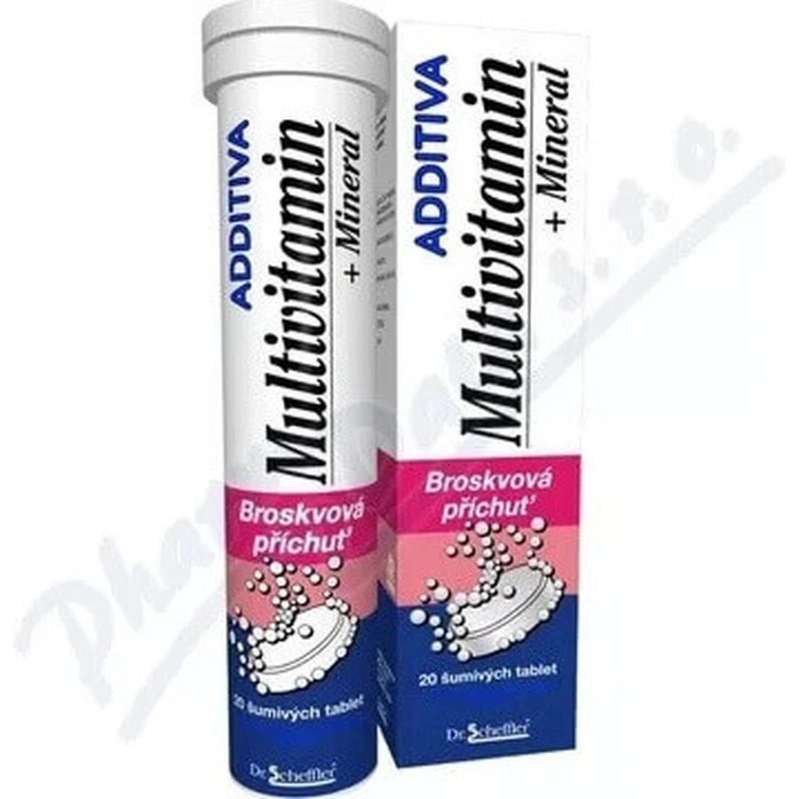 ADDITIVA Мультивітамін + Мінерал, Персик 1×20 табл. дієтична добавка: ціни та характеристики