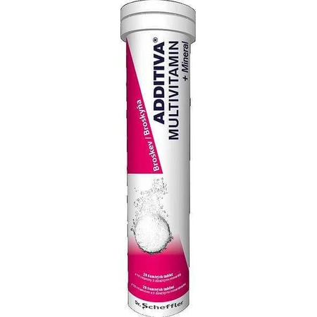 ADDITIVA Мультивітамін + Мінерал, Персик 1×20 табл. дієтична добавка: ціни та характеристики