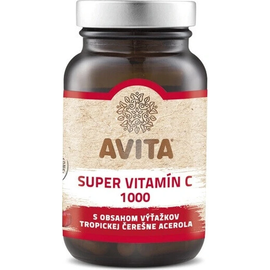 AVITA SUPER VITAMIN C 1000 мг 1×60 капс, пищевая добавка: цены и характеристики