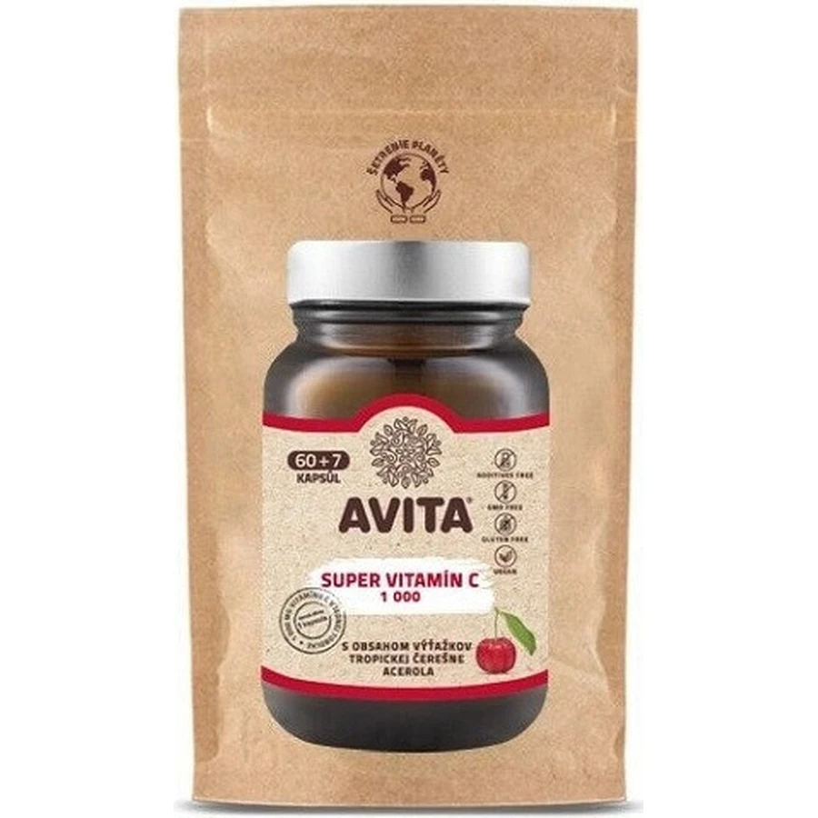 AVITA SUPER VITAMIN C 1000 мг 1×60 капс, пищевая добавка: цены и характеристики