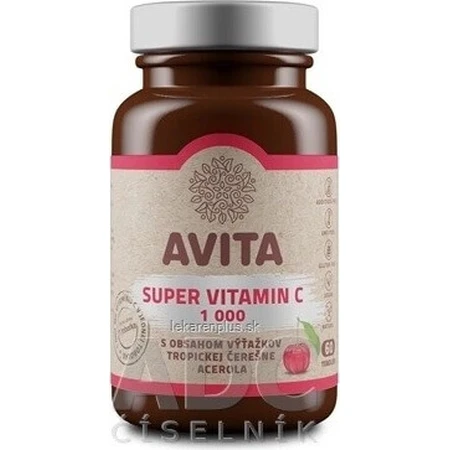 AVITA SUPER VITAMIN C 1000 мг 1×60 капс, пищевая добавка: цены и характеристики
