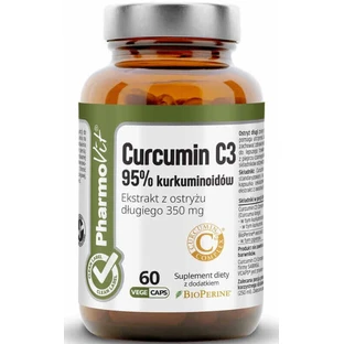 Куркумін С3 Pharmovit Clean Label Curcumin C3 95% curcuminoide, 60 капсул