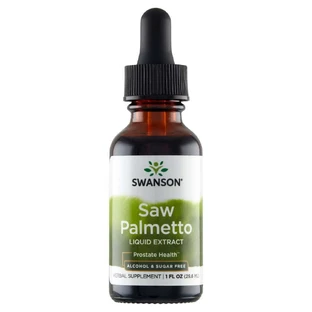 Рідкий екстракт Swanson Saw Palmetto, пальма саба, 29,6 мл