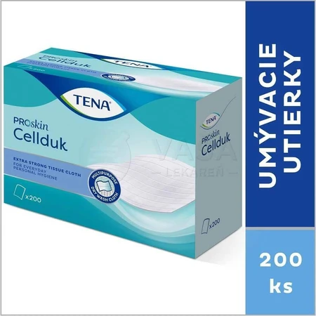TENA Cellduk Мочалки для людей с недержанием 1×200 шт, салфетки 25×26 см: цены и характеристики