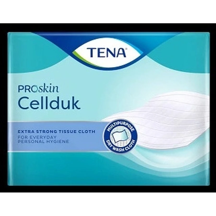 TENA Cellduk Мочалки для людей с недержанием 1×200 шт, салфетки 25×26 см: цены и характеристики