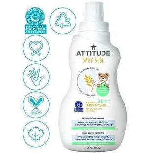 Кондиціонер для білизни для чутливої шкіри, 35 спреїв, 1л, Attitude