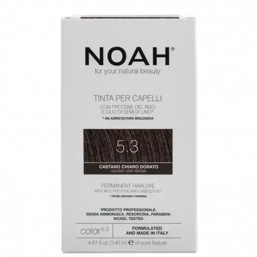 Краска для волос Noah 5.3, натуральная, цвет светло-золотистый сатин, 140 мл: цены и характеристики