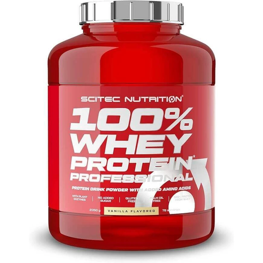 100% Whey Protein Professional Scitec Nutrition зі смаком ванілі, 2350 г: ціни та характеристики