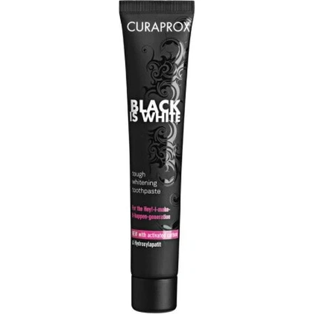 Набір CURAPROX Black is White + CS 5460 1×1, відбілююча зубна паста 90 мл + зубна щітка CS 5460: ціни та характеристики