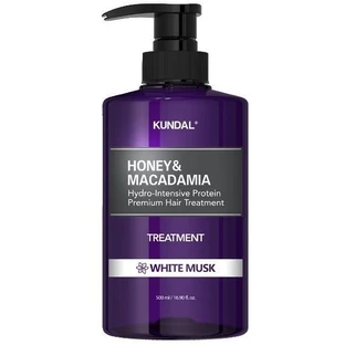Kundal Honey&Macadamia Treatment - гідроінтенсивний протеїновий догляд для волосся White Musk 500 мл