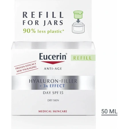 Eucerin HYALURON-FILLER+3xEFFECT Дневной крем REFILL 1×50 мл: цены и характеристики