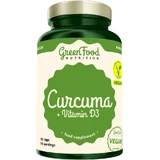 GreenFood Nutrition Куркума + витамин D3 90 капсул