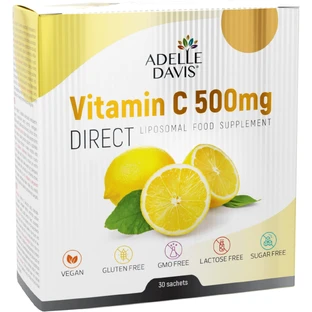 Adelle Davis Вітамін С DIRECT 500 мг, пакетики 30 шт.