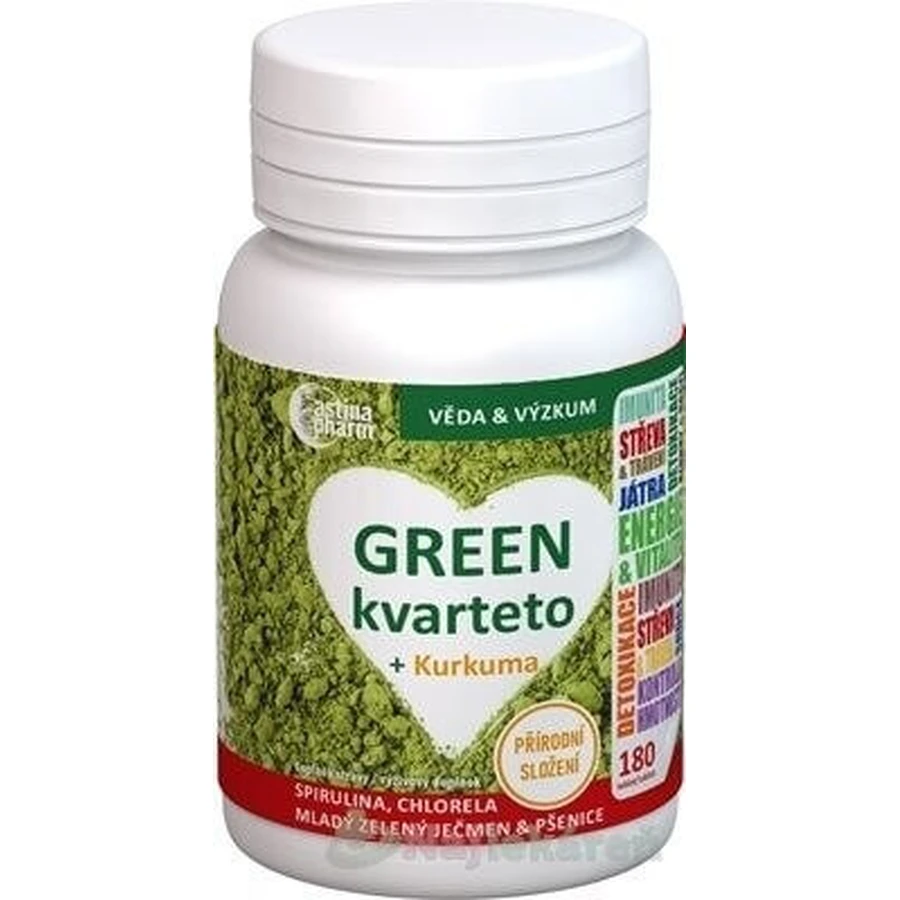 Astina GREEN Quartet + Turmeric 1×180 табл, пищевая добавка: цены и характеристики