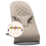 BabyBjorn Bliss BabyBjorn Bliss качели с перекладиной для игрушек в комплекте, 3,5 - 13 кг, Sand Grey, BabyBjorn