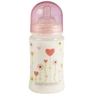 Дитяча пляшечка з широким горлом, ПП, 300 мл, BabyNova