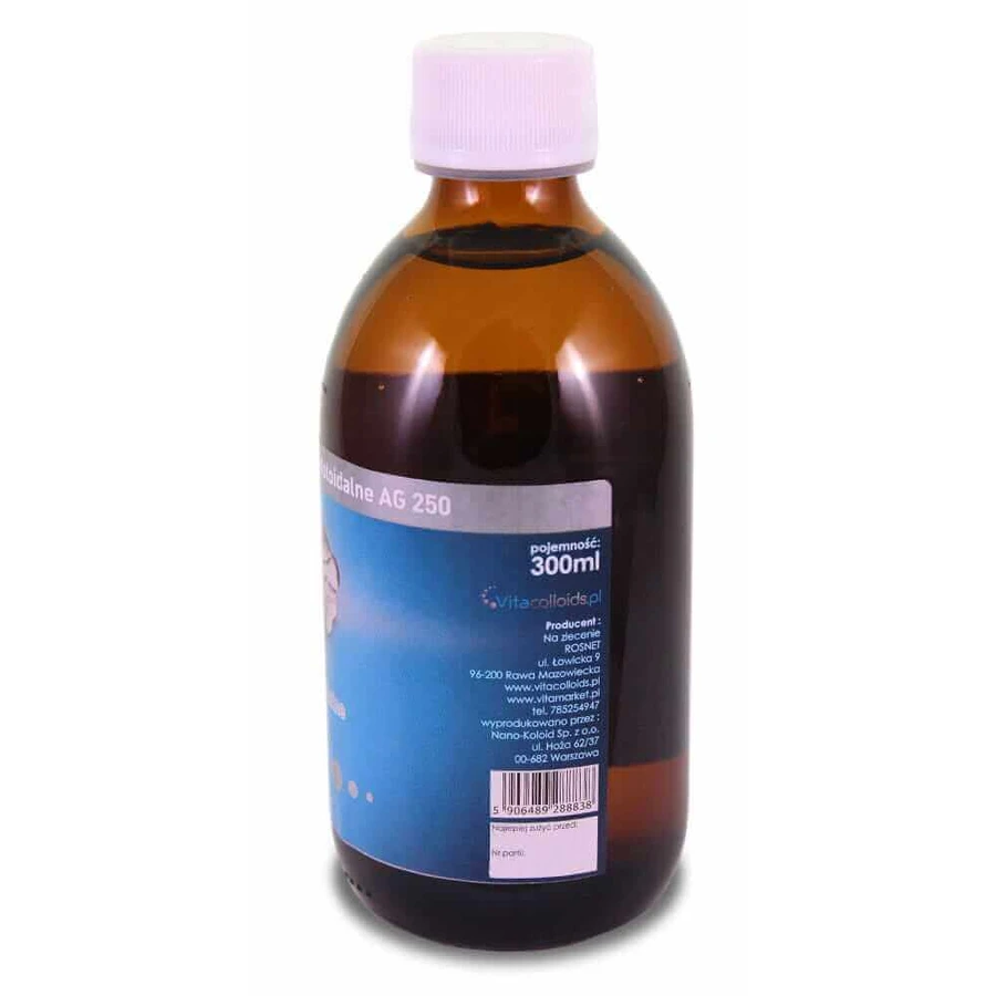 Неионное нано-коллоидное серебро 25 ppm 300 мл Vitacolloids: цены и характеристики