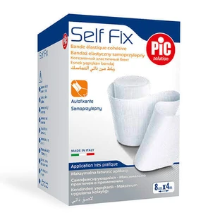 Pic Solution Self Fix, эластичный бинт, самоклеящийся, 8 см x 4 м, 1 шт.