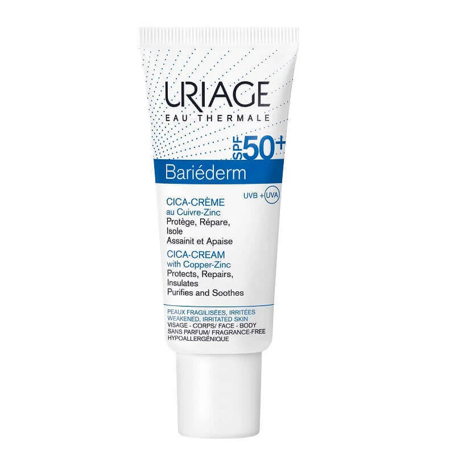 Крем с SPF 50+ Bariederm Cica, 40 мл, Uriage: цены и характеристики