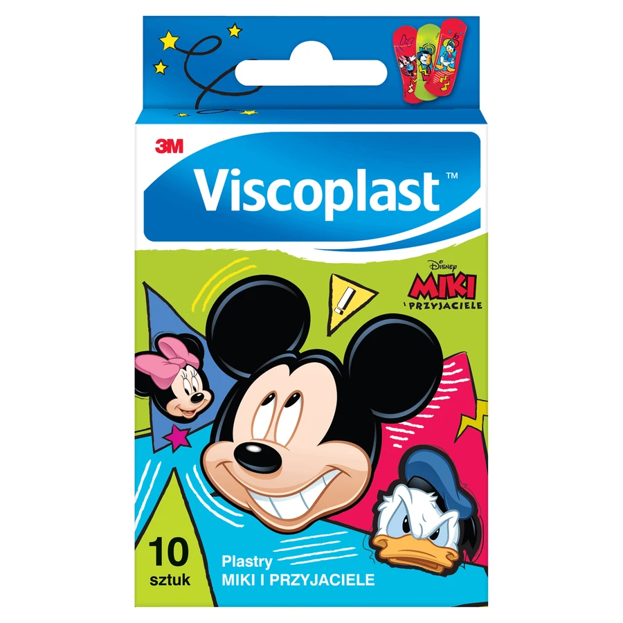 Пластир дитячий Viscoplast, Міккі Маус та друзі, 10 шт.: ціни та характеристики