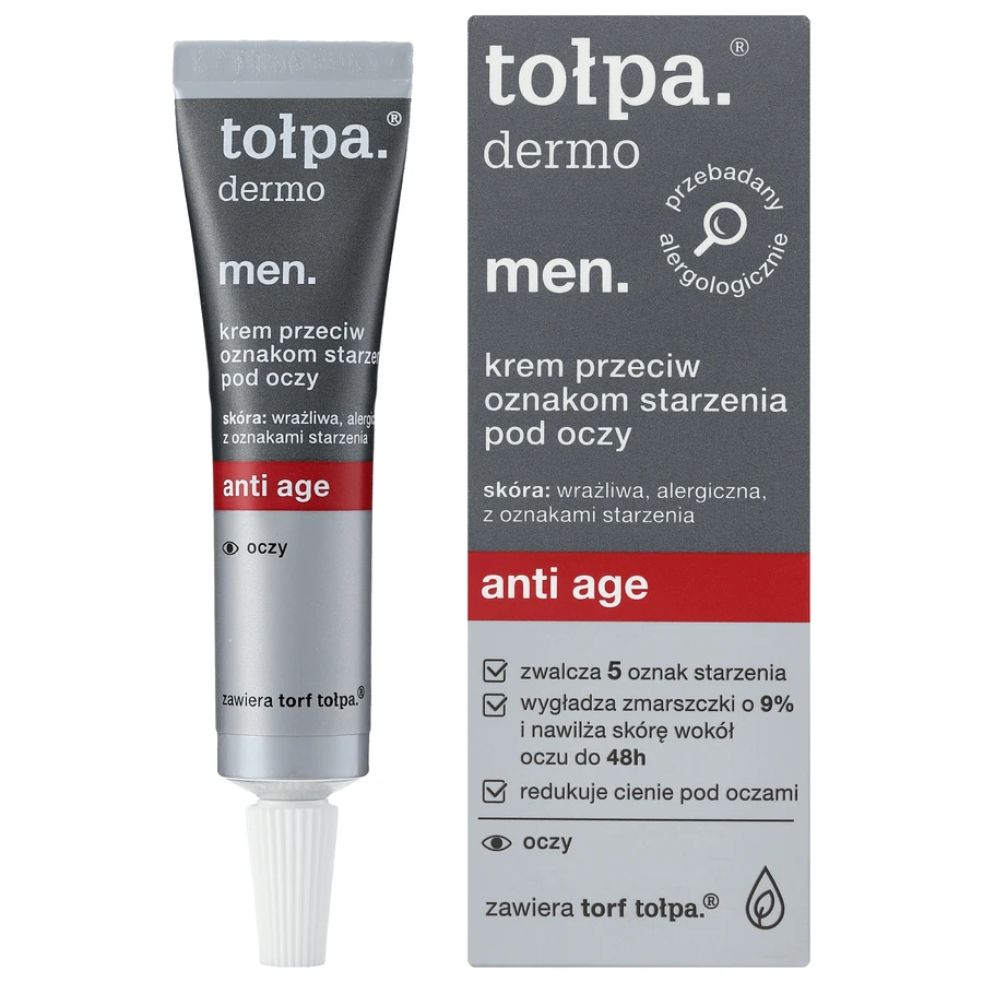 Topa Dermo Men Anti Age, антивіковий крем для шкіри навколо очей, 10 мл: ціни та характеристики