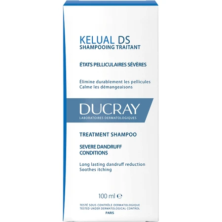 Ducray Kelual DS ампулы для лечения перхоти, сопровождающейся покраснением и сильным зудом кожи головы 100 мл: цены и характеристики