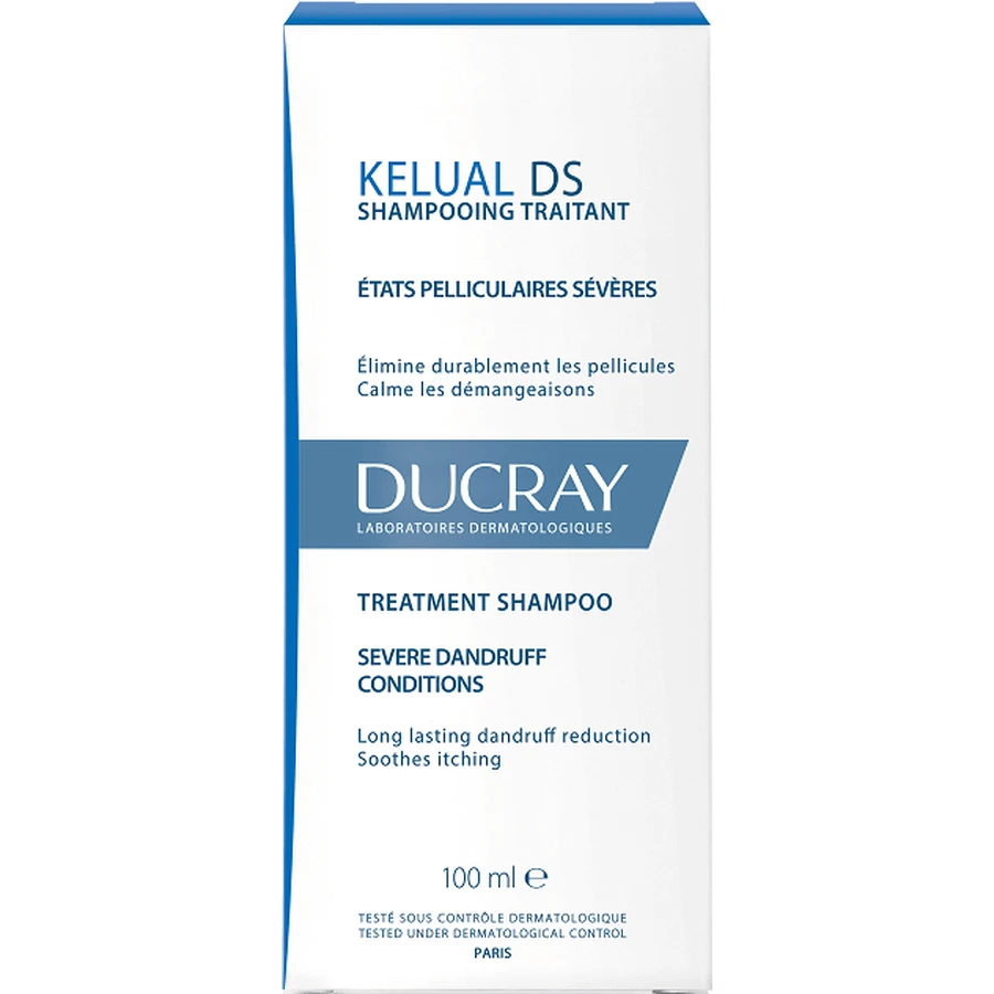 Ducray Kelual DS ампулы для лечения перхоти, сопровождающейся покраснением и сильным зудом кожи головы 100 мл: цены и характеристики
