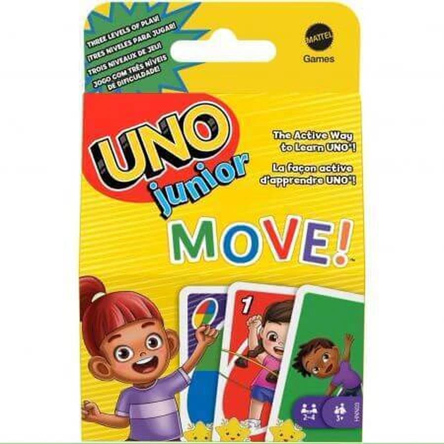 Настольная игра Mattel Uno Junior Move, для детей с 3 лет: цены и характеристики